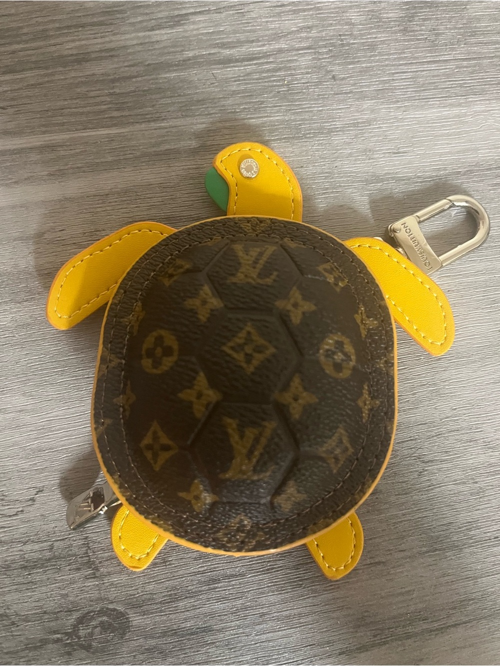 Yellow Turtle Keychain Pouch - Picture 2 of 5